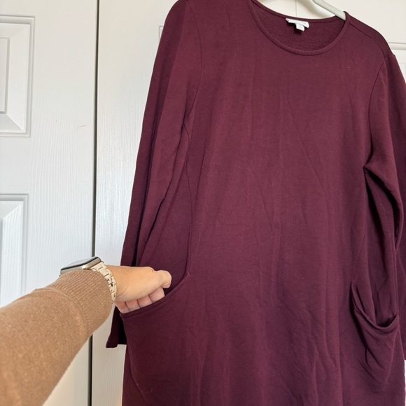 Pure Jill Modal Blend Knit A Line Tunic Top With Pockets Size Large - Picture 2 of 6